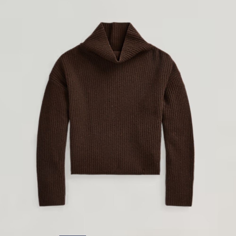 Polo Ralph Lauren Brown Wool-Cashmere Sweater